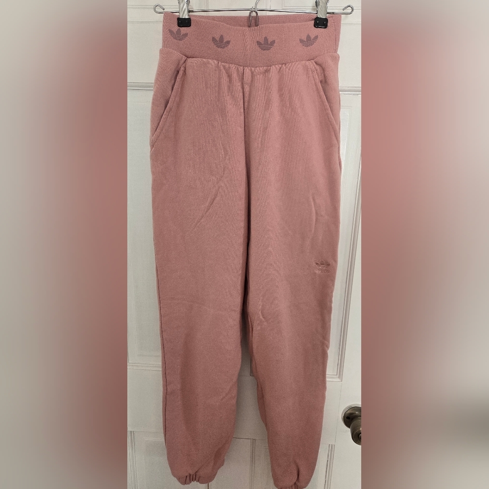 Adidas Kids Dusty Pink Sweatpants